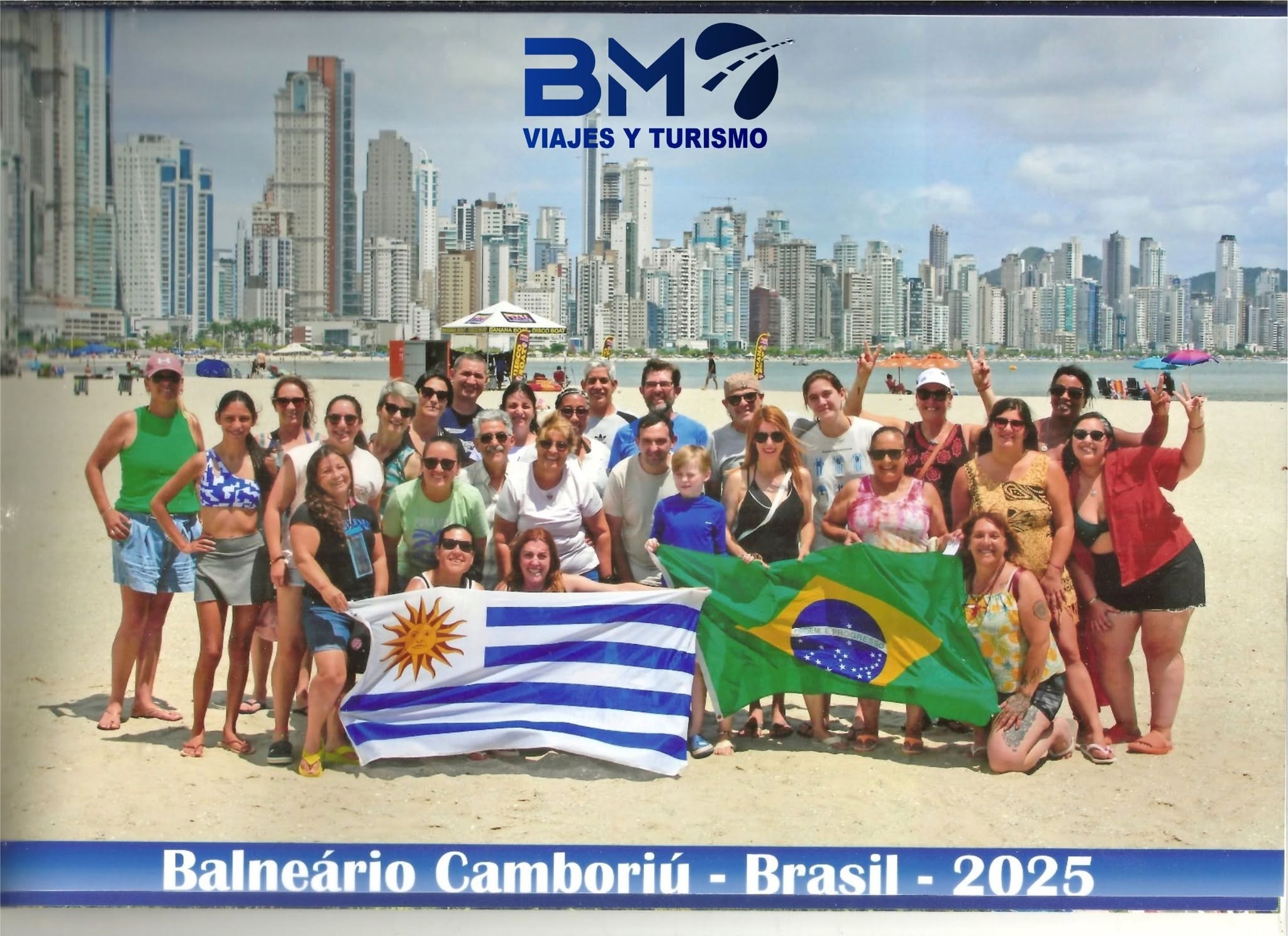 Grupo de viajeros con BM Viajes y Turismo